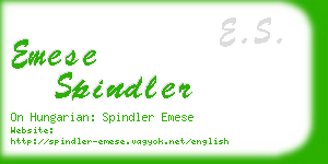 emese spindler business card